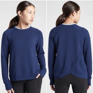 NWOT ATHLETA Girl Cozy Cross Your Fingers Sweatshirt